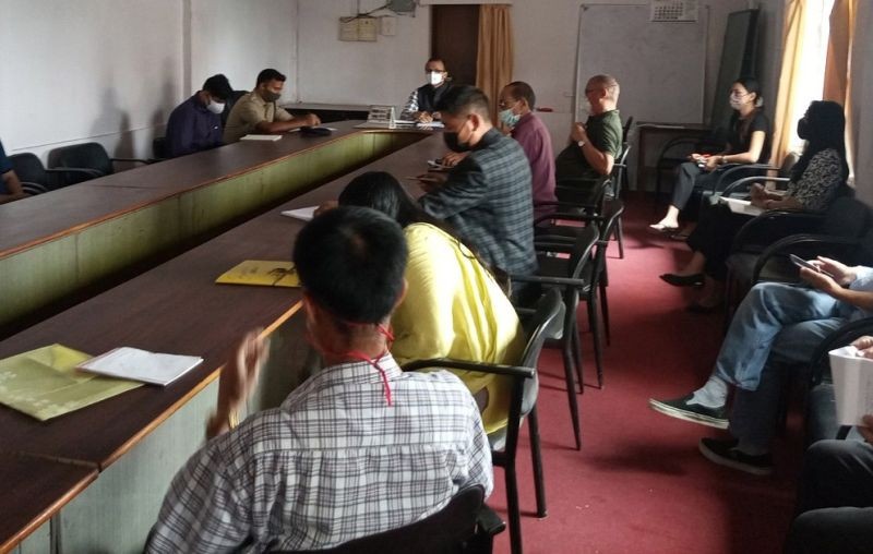 Tuensang District Task Force for COVID-19 held a meeting at DC’s Conference Hall on June 11, under the chairmanship of Kumar Ramnikant, DC & Chairman DTF Tuensang. (DIPR Photo)